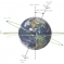 محور قطبها بر سطح مدار گردش زمین چگونه است؟‎