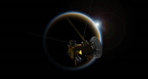 خداحافظی فضاپیمای کاسینی با قمر تیتان