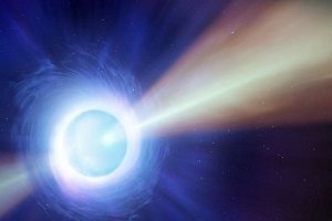 مشاهده فواره‌ای از ماده در برخورد دو ستاره مُرده