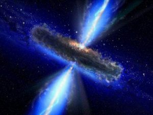 دو بار فوران ماده از یک سیاه چاله فضایی